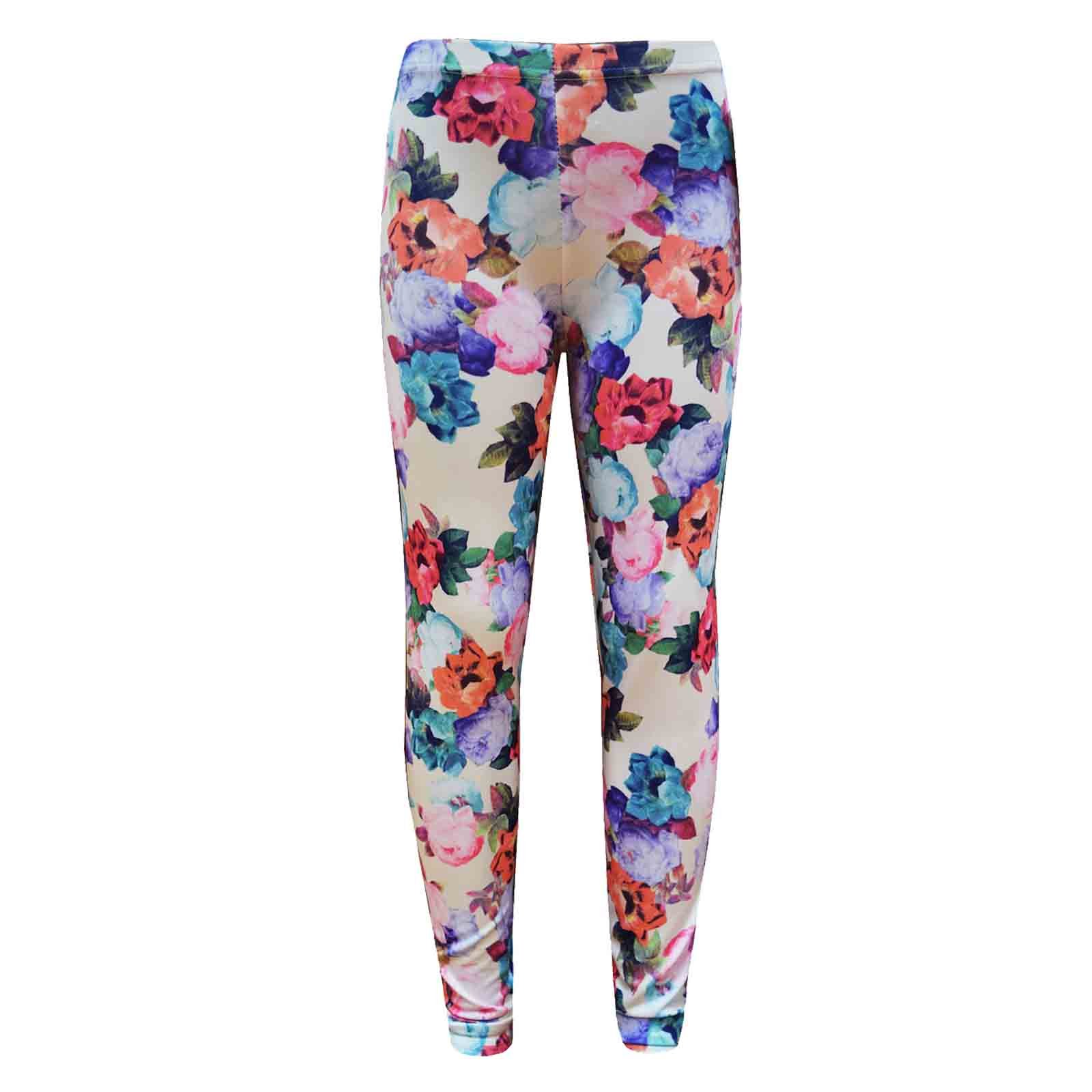 A2z 4 Kids Girls Floral Print Trouser Bottom - Legging Floral 11-12