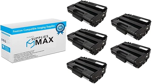 Repuesto compatible para Ricoh SP-3710DN/SP-3710SF Cartucho de tóner (rendimiento de páginas 5/PK-7000) (tipo SP3710X) (408285_5PK)