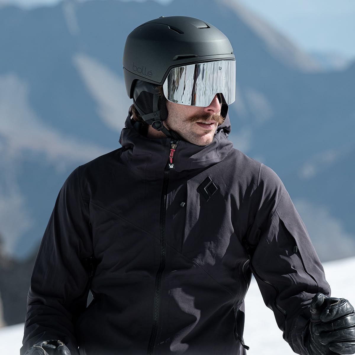 BOLLE X-Fusion Pure Helm 2025 Forest Black Matte/Brown Gun