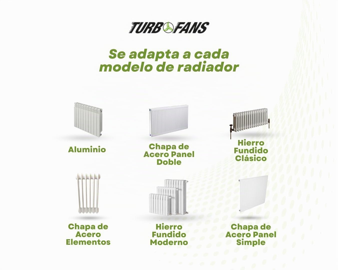 Ventilador para Radiadores y Aerotermia - Modelo Home V2 (Aluminio,12E)