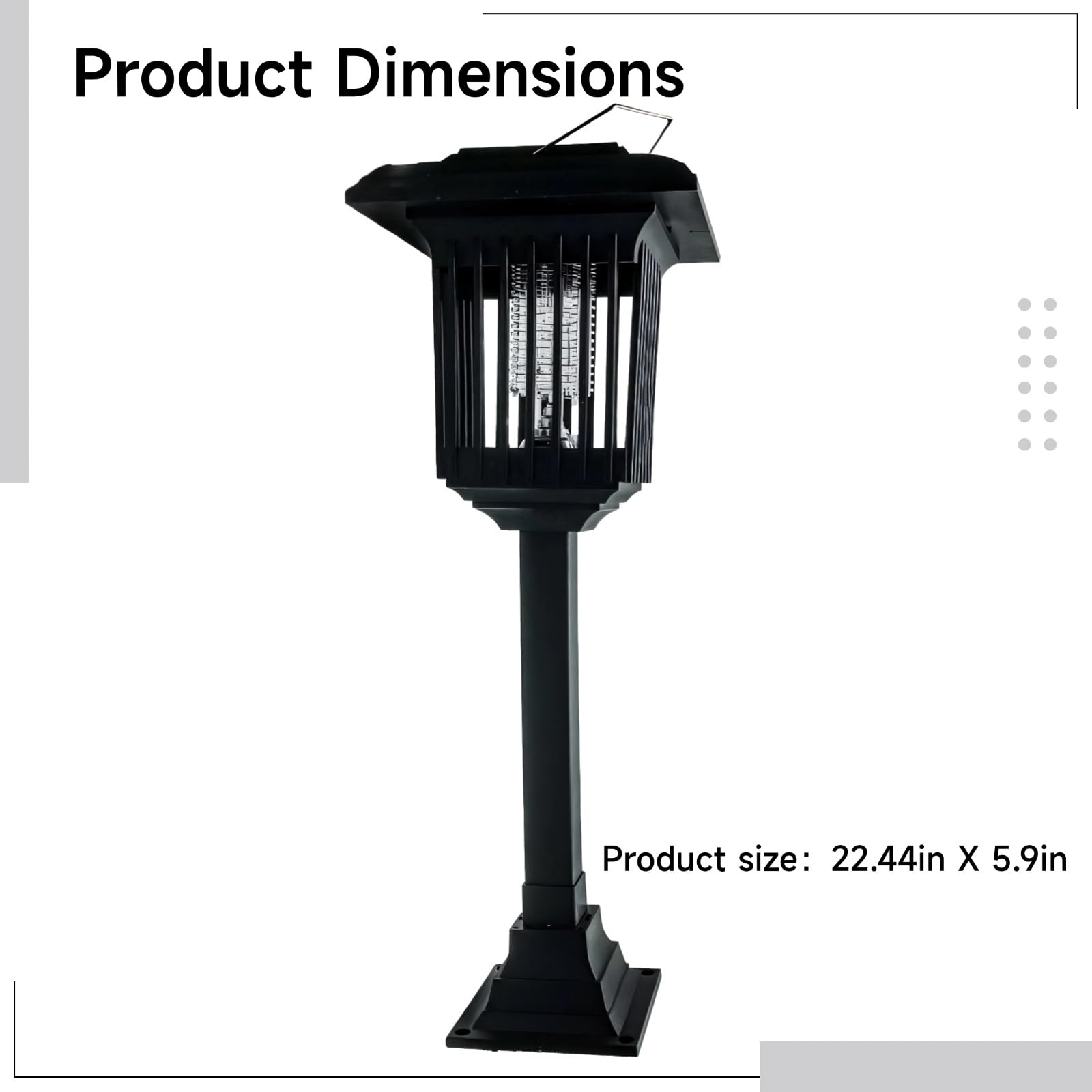 2 STK. Solar-Insektenvernichter für draußen, Lampe mit starkem Elektrogitter, Solarladung, wasserdichtes Design, für Garten, Balkon, Terrasse und Hauseingang, mit automatischer Lichtsteuerung