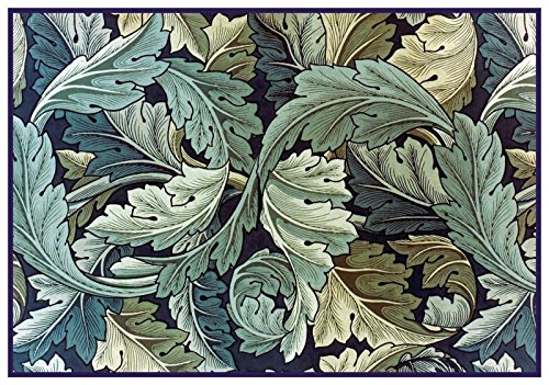 Orenco Originals William Morris Acanthus Vine Blue Green Design Counted Cross Stitch Pattern