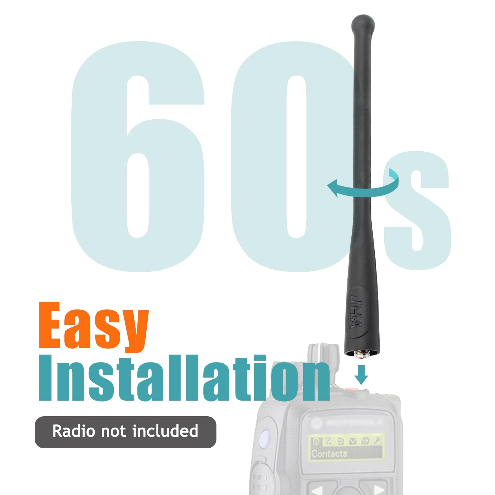 Accessoryway 3Pack 160-174 MHz GPS/VHF PMAD4069A Antenna Compatible for Motorola XPR 6350 XPR 6550 XPR 6580 APX4000 APX6000 APX7000 XiR P8200 XiR-P8268 Two Way Radio (7.0 Inch)