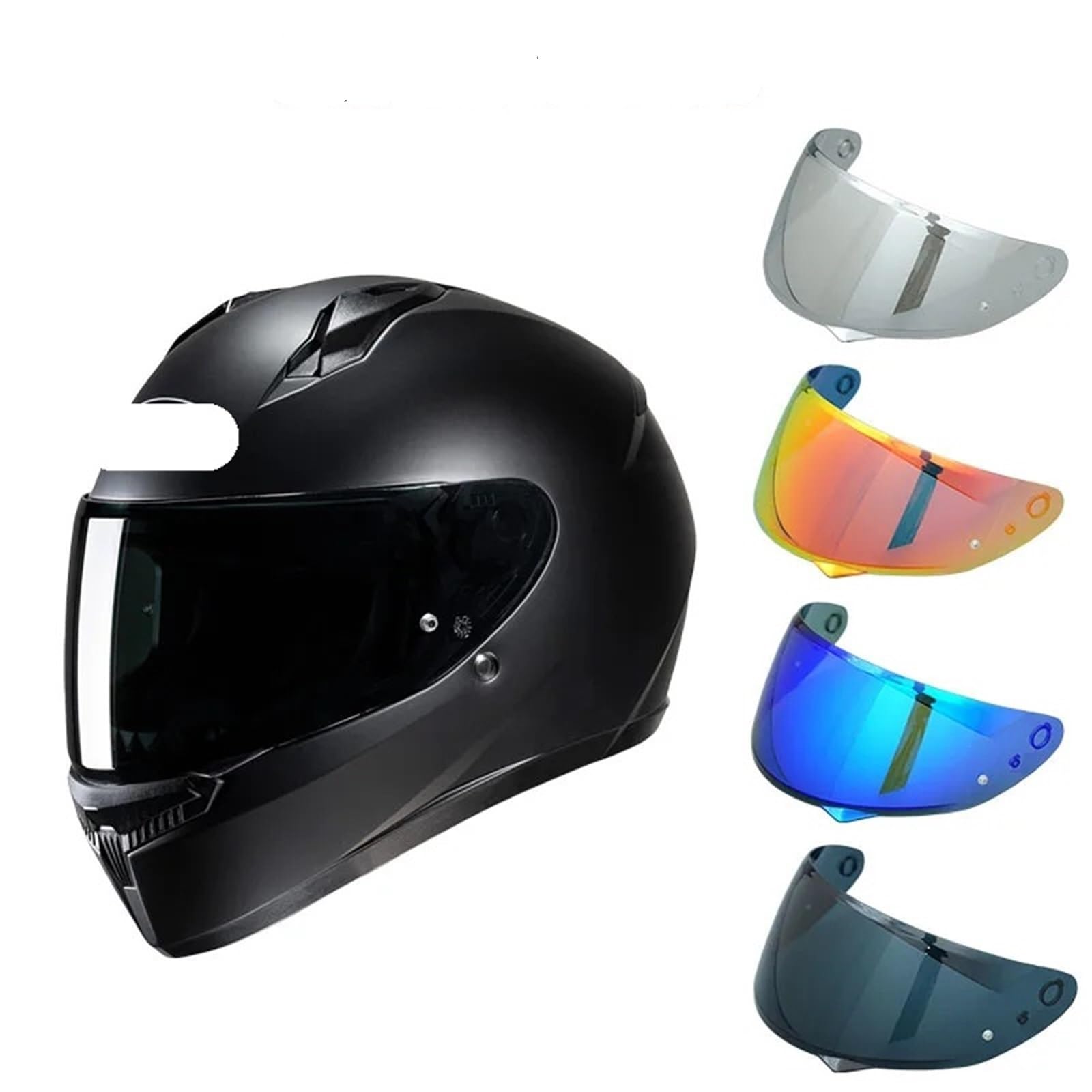 Visera para casco de moto Reemplazo de lente visera for casco motocicleta, protección contra el polvo y viento, accesorios for(Color 2)