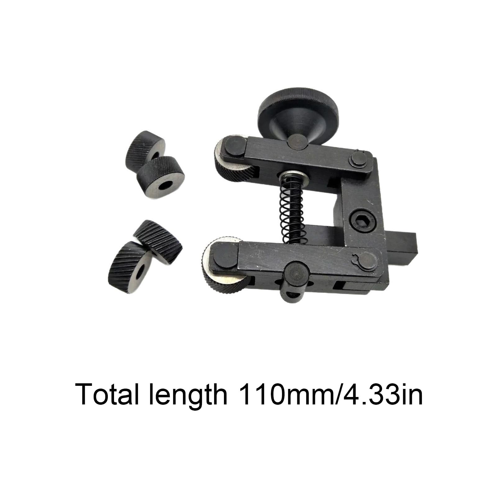 Alta durabilidad Knurling Cutter 110mm longitud construcción de aleación de aluminio herramienta de crujido para la herramienta antideslizante de procesamiento de patrones para ejes de metal