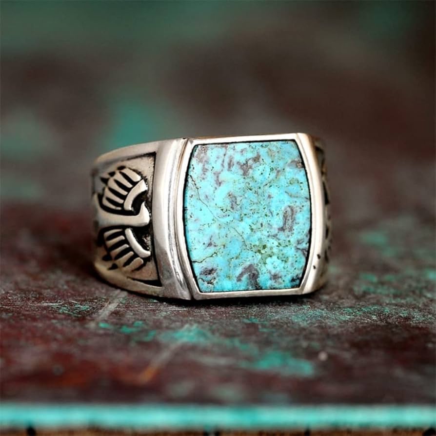 アクセサリー vintage silver925 turquoise hemp ring vintage silver925 turquoise hemp ring
