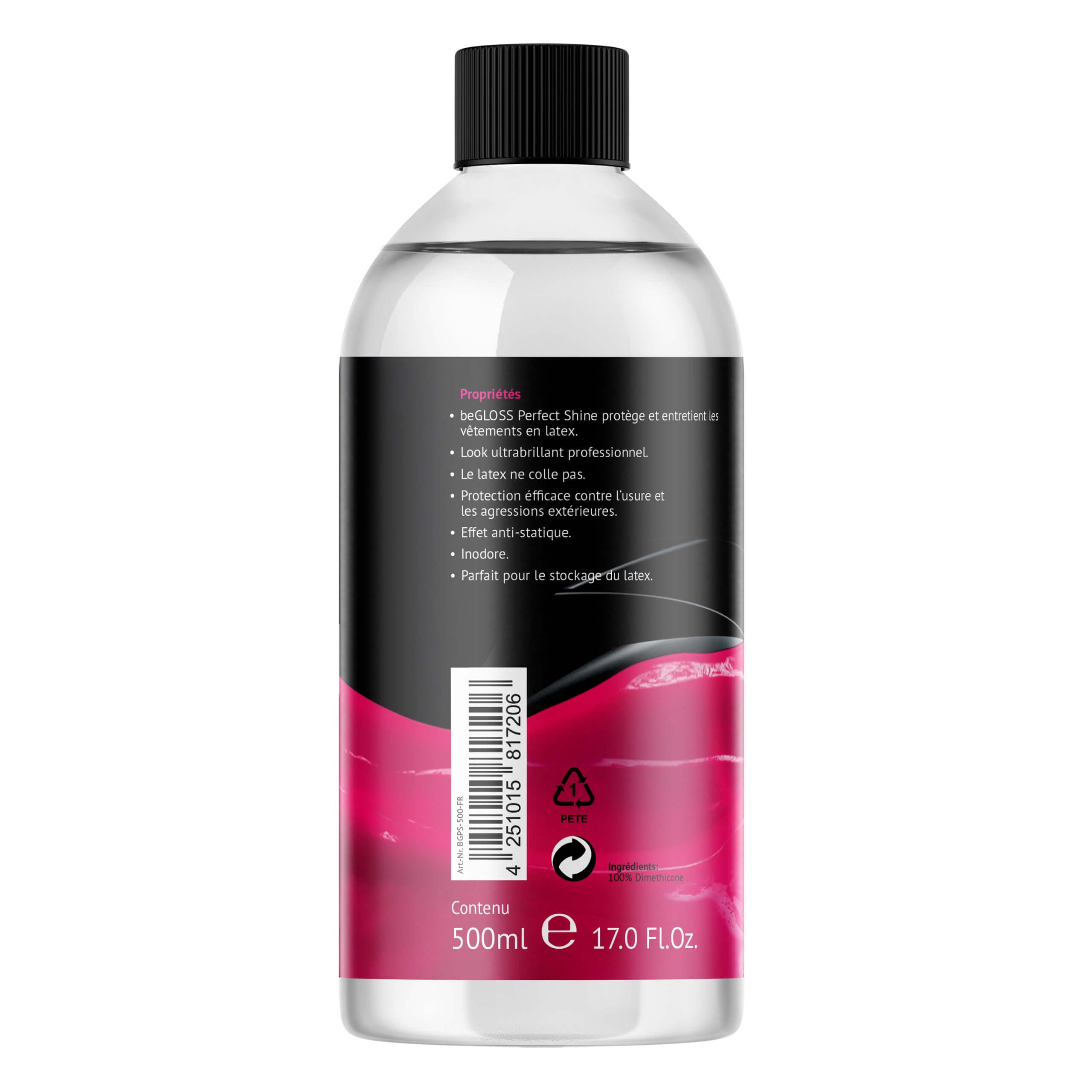 Latex Care SET 500 - Perfect SHINE-Latex Polish - Easy GLIDE-Latex Dressing AID Spécial WASH LATEX-Détergent spécial