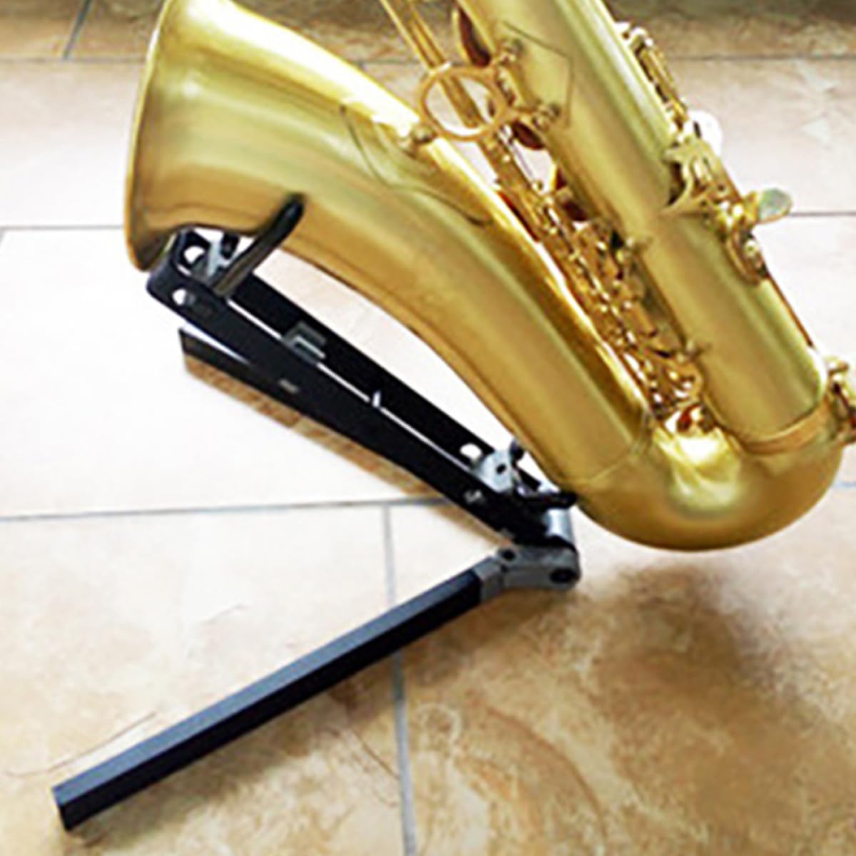 Toyvian Faltbarer Metall Saxophonständer Tragbar für Altsaxophon mit Rutschfester Basis und Einfachem Design für Zuhause und Saxophon Ausstellung