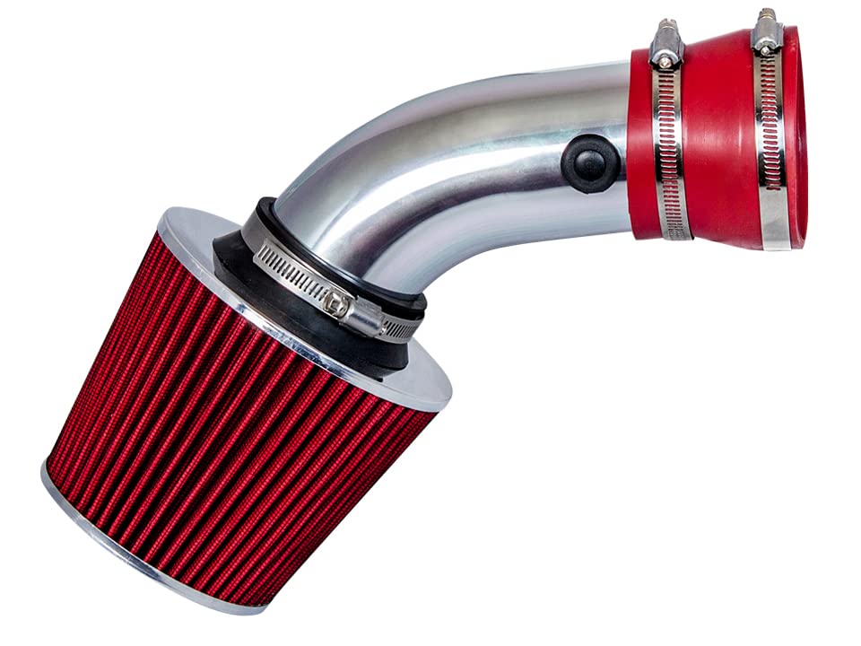 Rtunes Racing Short Ram Air Intake Kit + Filter Combo For 93-01 E32 E38 740i / 740il / E34 E39 540i 4.0L/4.4L V8 (Red)