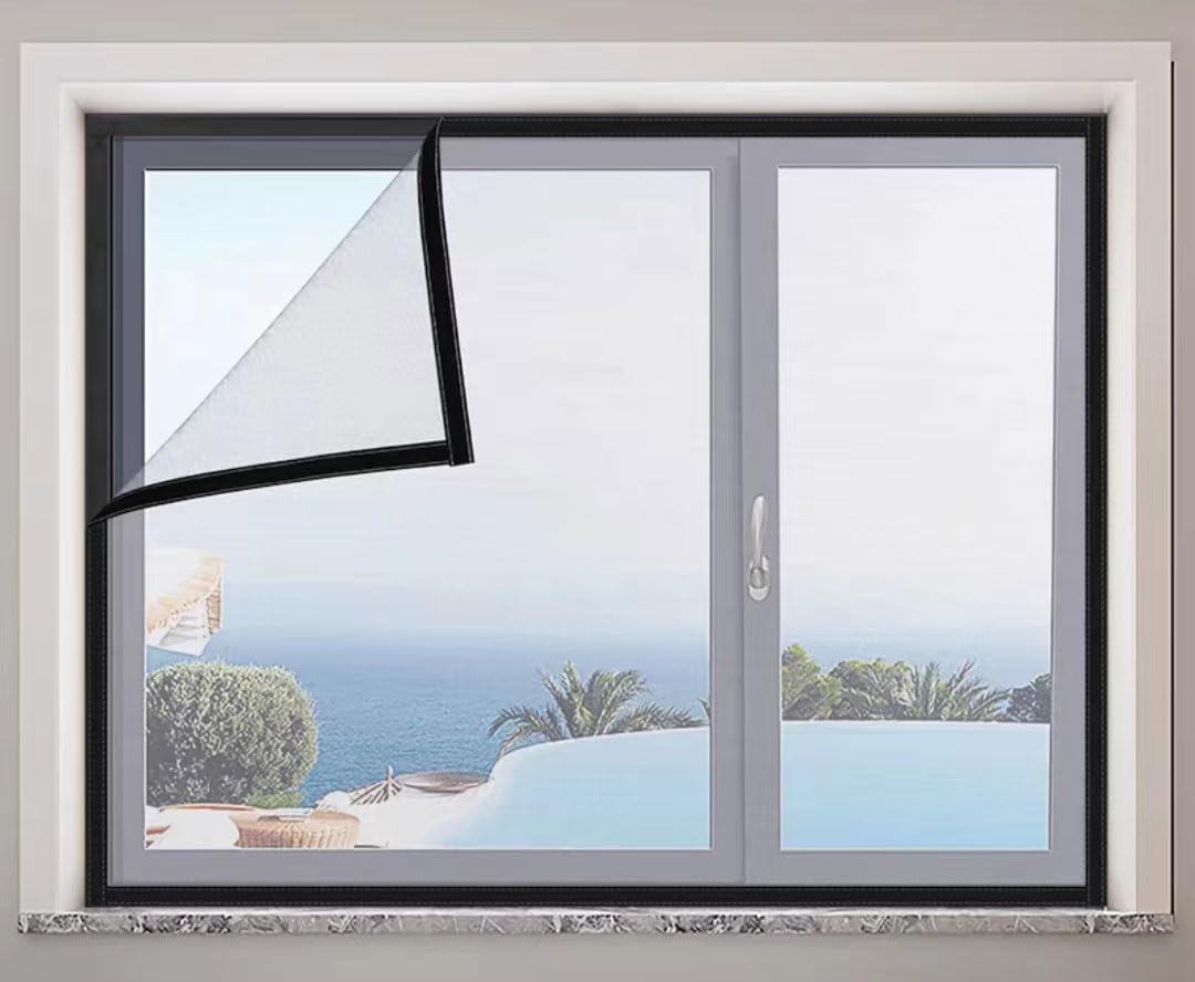 65x135cm,Window Screen Mesh Insect Mesh Screen Fly Mesh Roll Fly Mosquito Net Window Net Fly Screens for window and Door