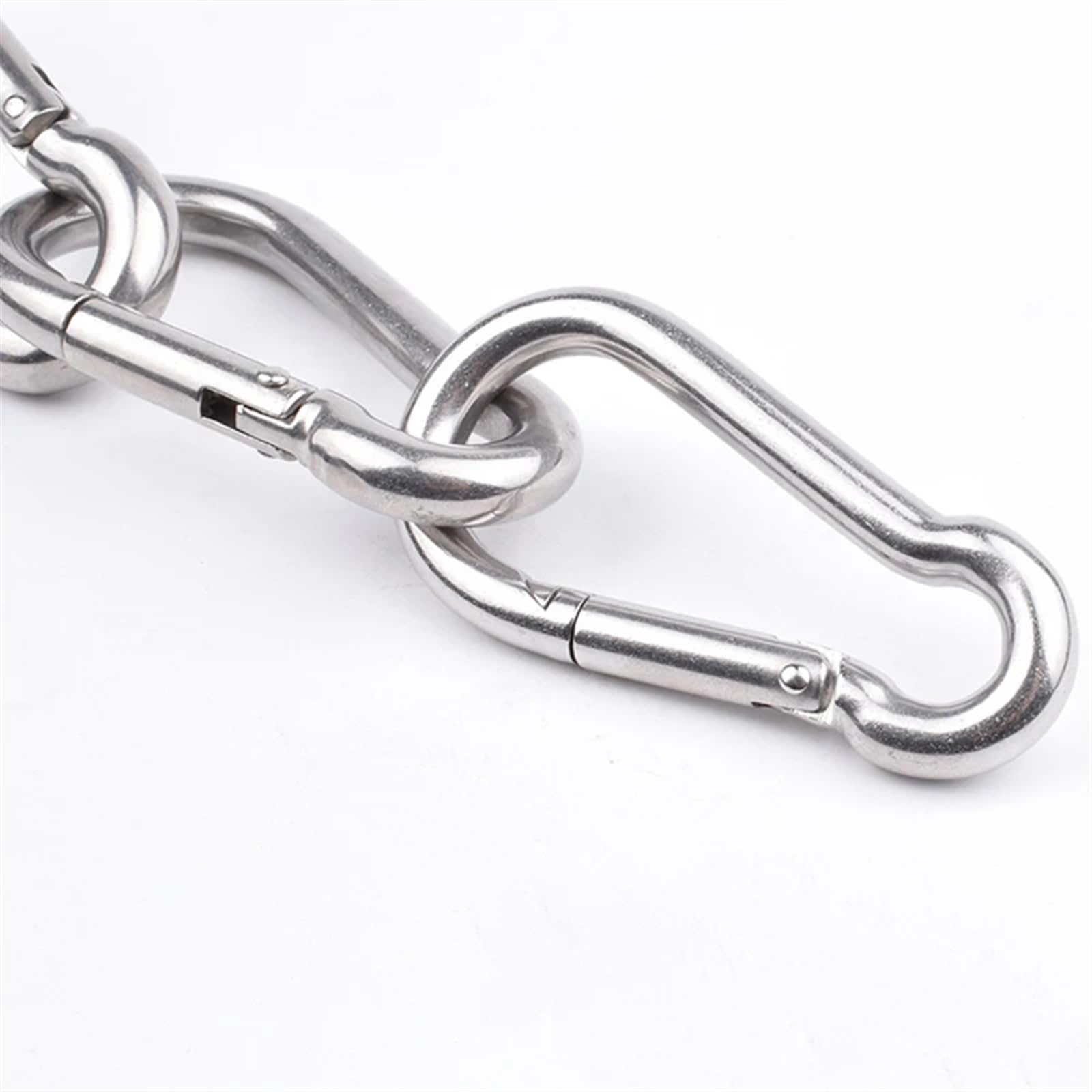 Clip a Scatto Moschettoni in Acciaio Inossidabile 304/316 for impieghi gravosi, con Clip a Molla, Fibbia di Sicurezza, Attrezzi da Campeggio for Esterni(M11x120mm,316 Stainless Steel)