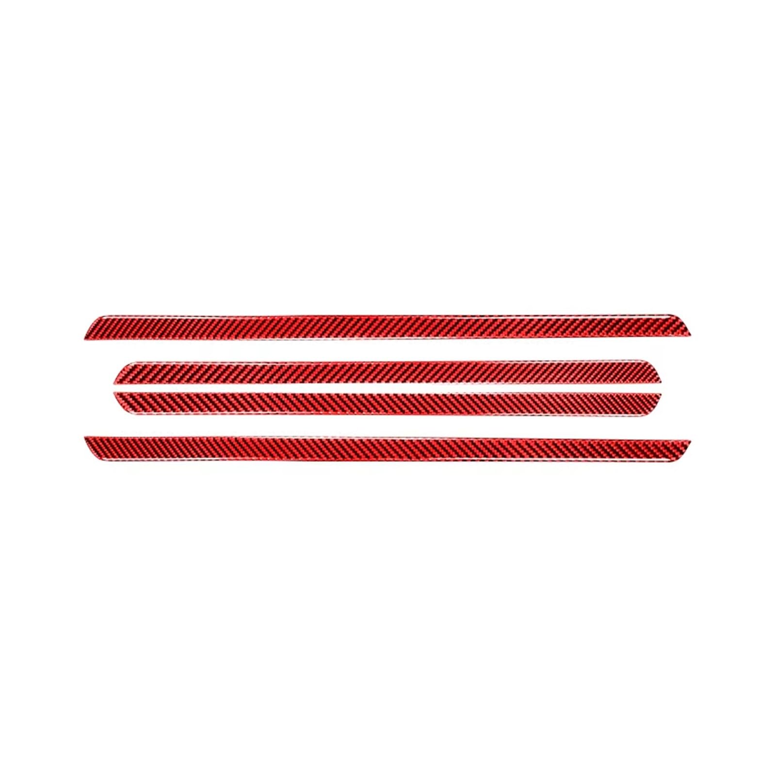for Explorer 2013-2019 Interior Inner Door Panel Trim Strip Cover Decoration Sticker Car Interior Mouldings(Red)