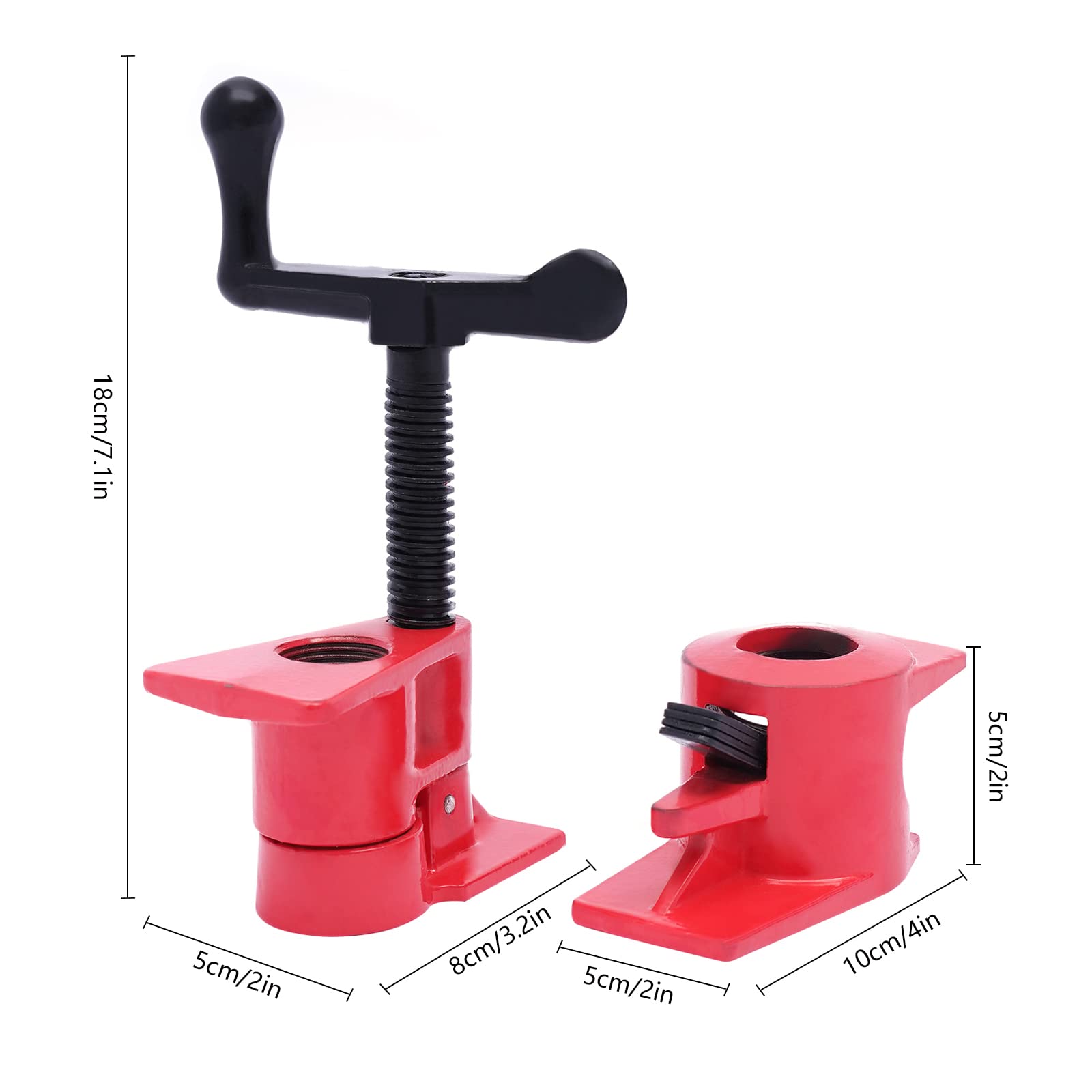 Set 6 Punte Svasatrici Per Legno - HSS-M2 Con Arresto Profondità, Codolo 1/4