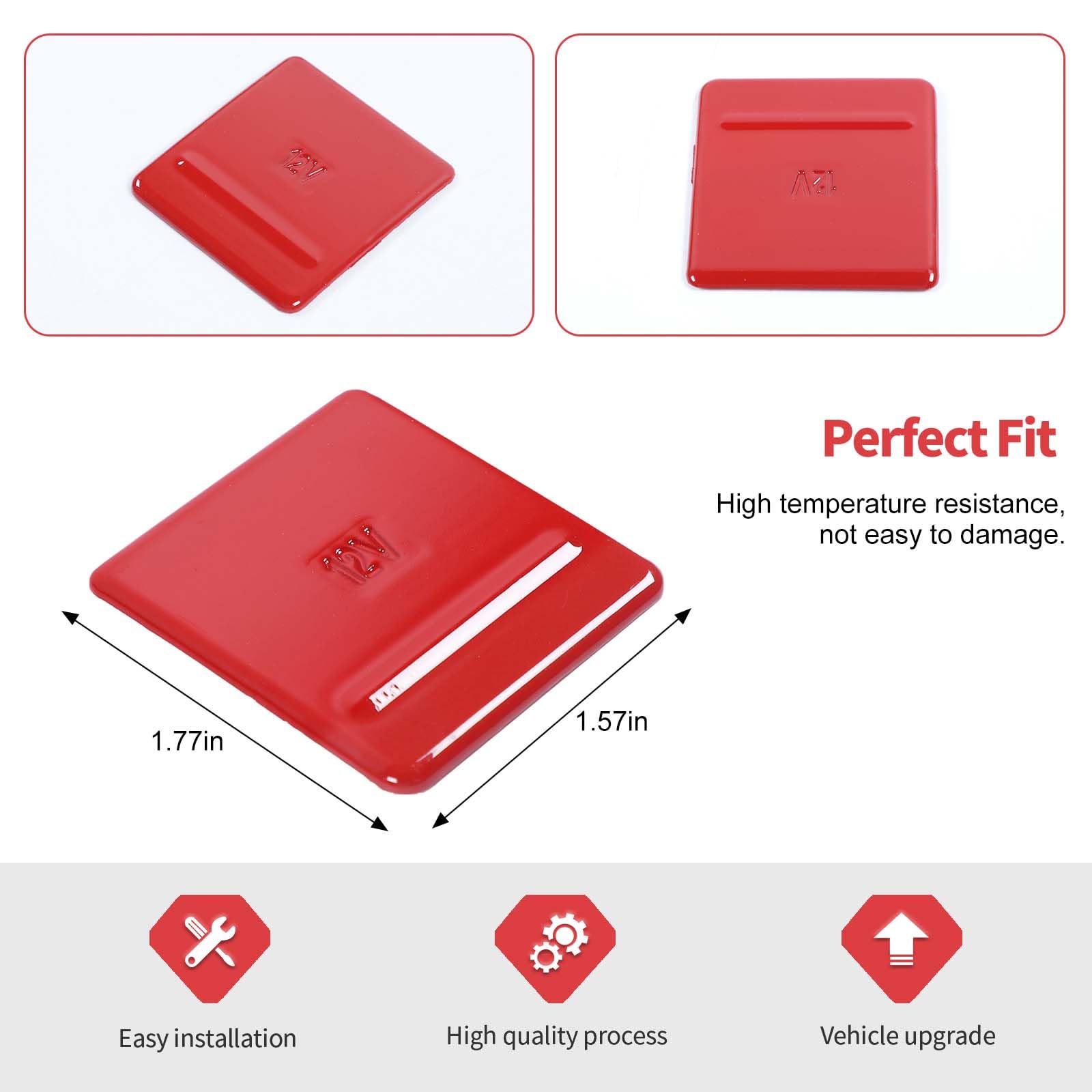 Amazon.com: Jimen Compatible with Ford Mustang 2010-2014, Car Cigarette  Lighter Cover Trim Frame (Red) : Automotive