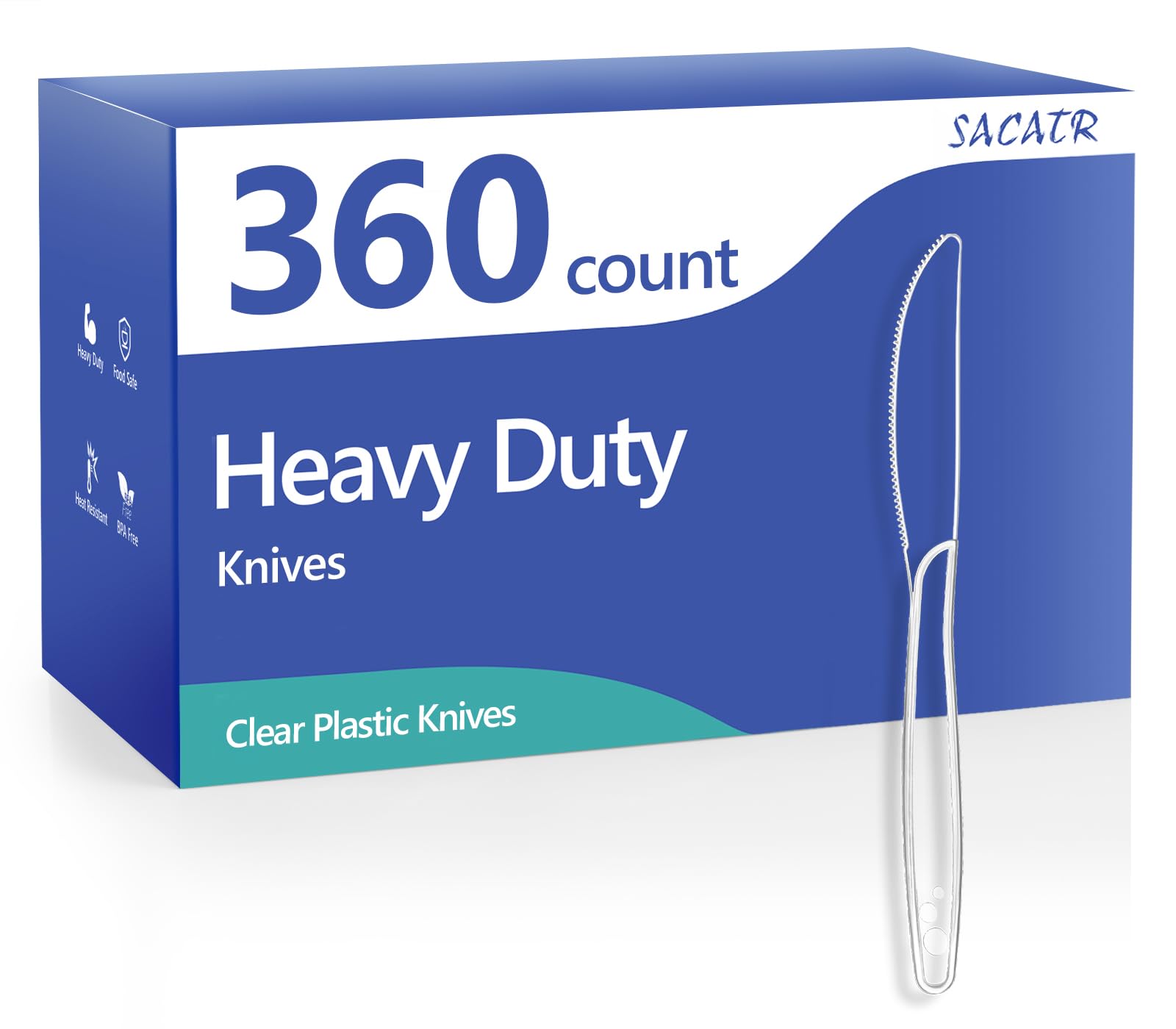 Heavy Duty Plastic Knives - 1000 Pack -14