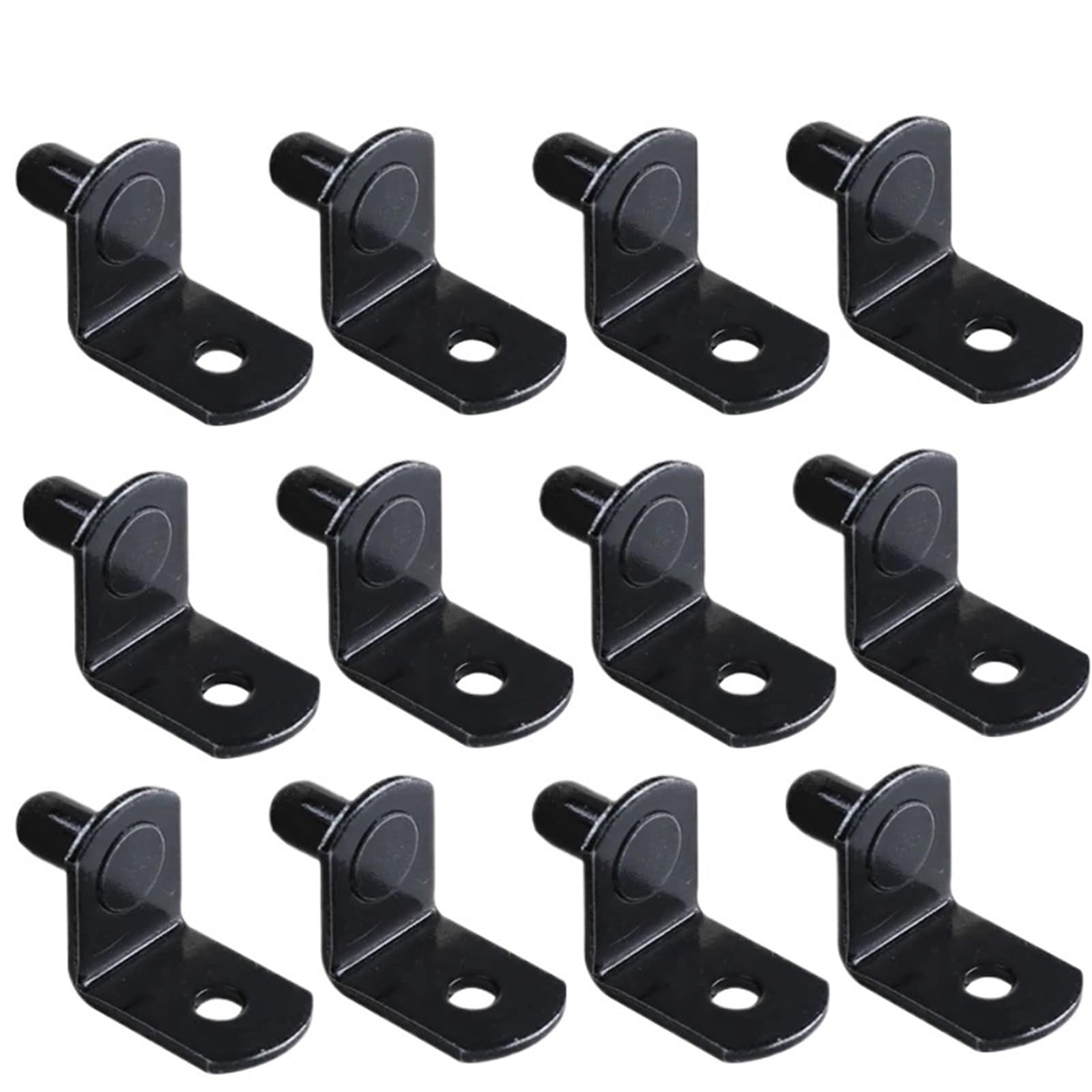 20 Pcs Shelf Brackets Support Studs Pegs Pin Shelves Seperator Fixed Cabinet Cupboard Furniture Wall Mount Bracket Holder for Cabinet(Style B)