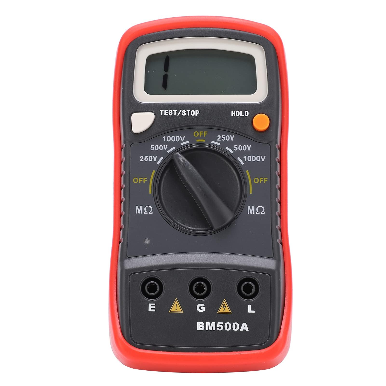 Testeur de Résistance Testeur de Résistance d'isolation Mètre Megohm Mètre Affichage LCD Mégohmmètre Numérique Bm500A Testeur de Résistance d'isolation 500 V Mètres de