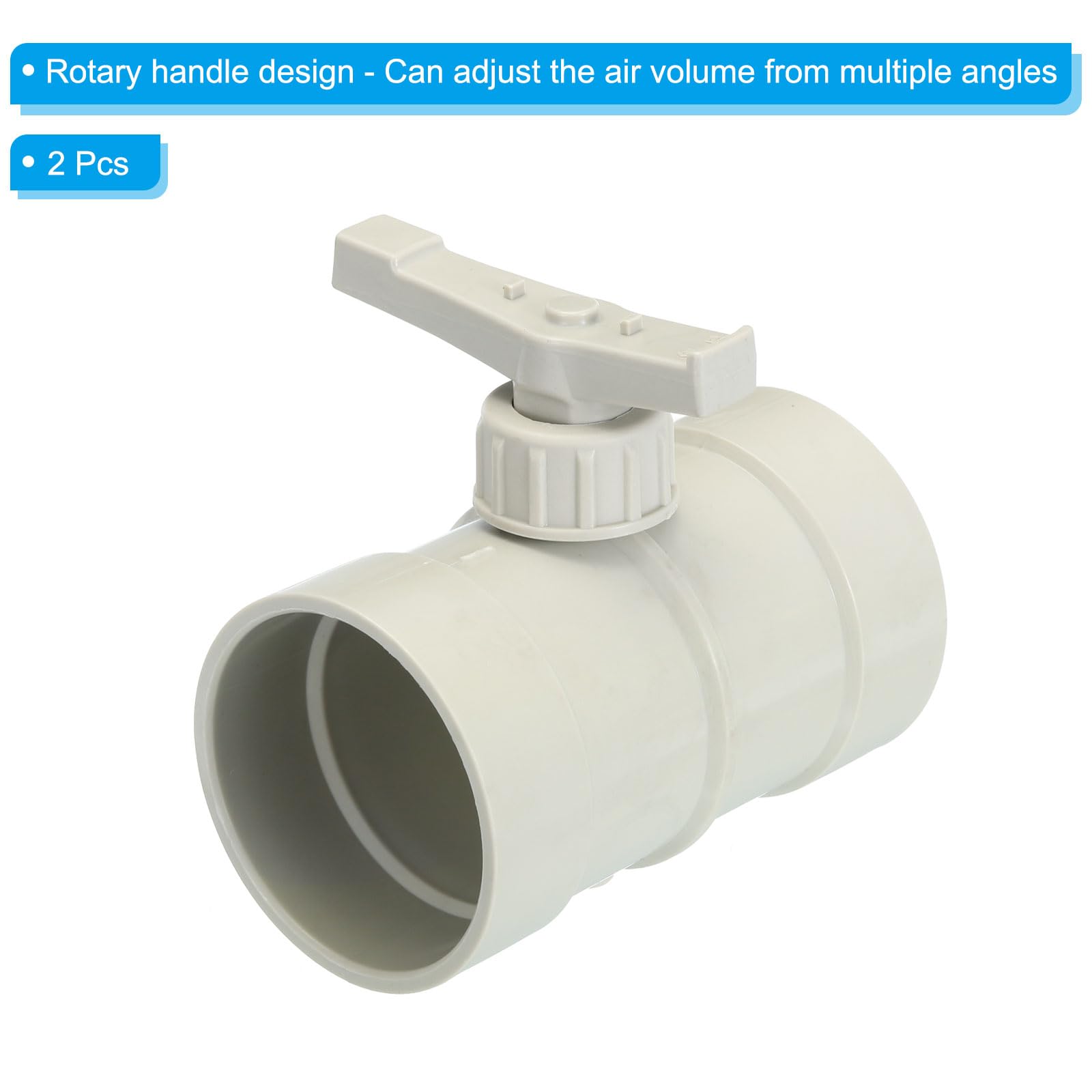 PATIKIL 3" HVAC Duct Manual Volume Damper - Image 3