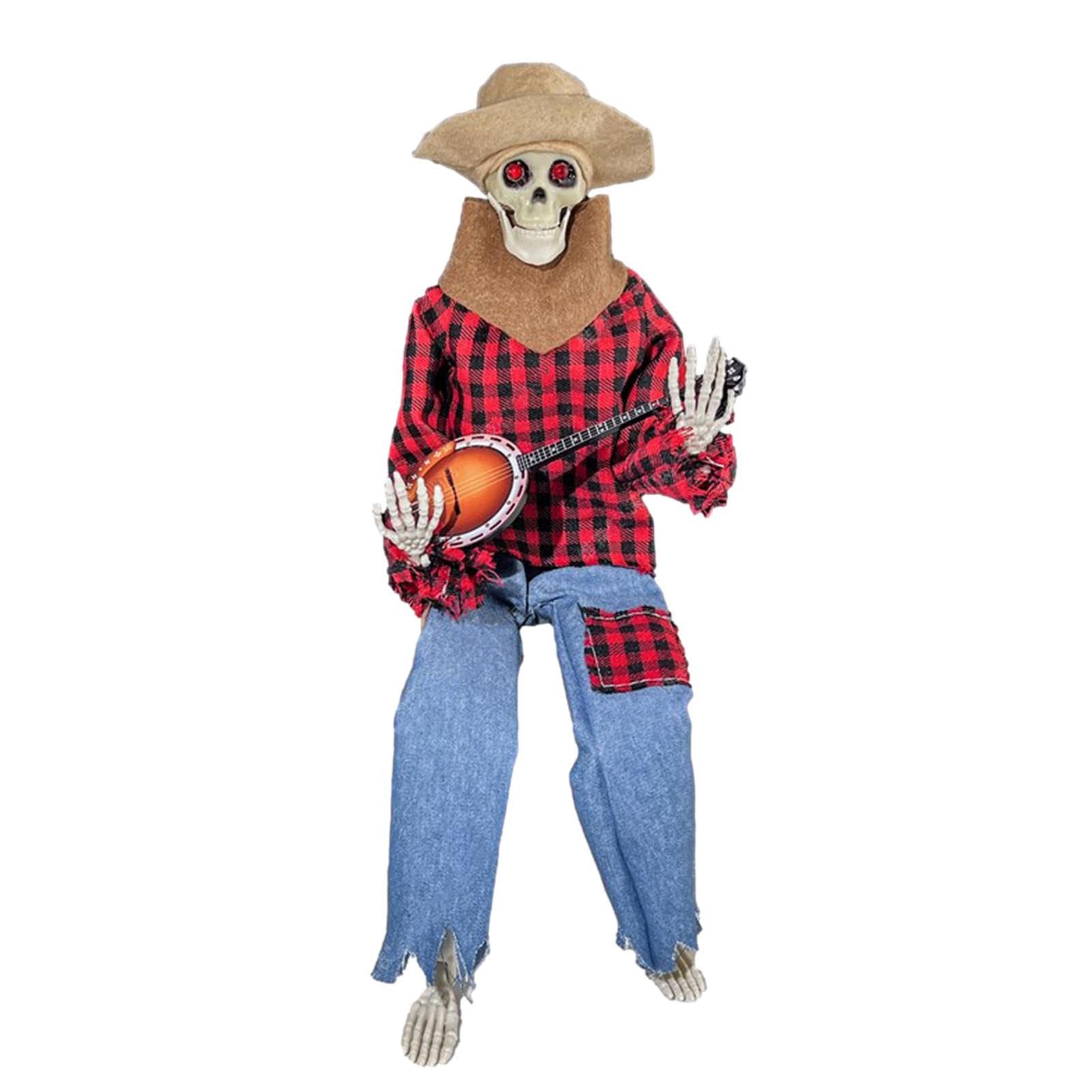 Squelettes De Banjo Dueling - Style Animé Amusant Avec Yeux Lumineux