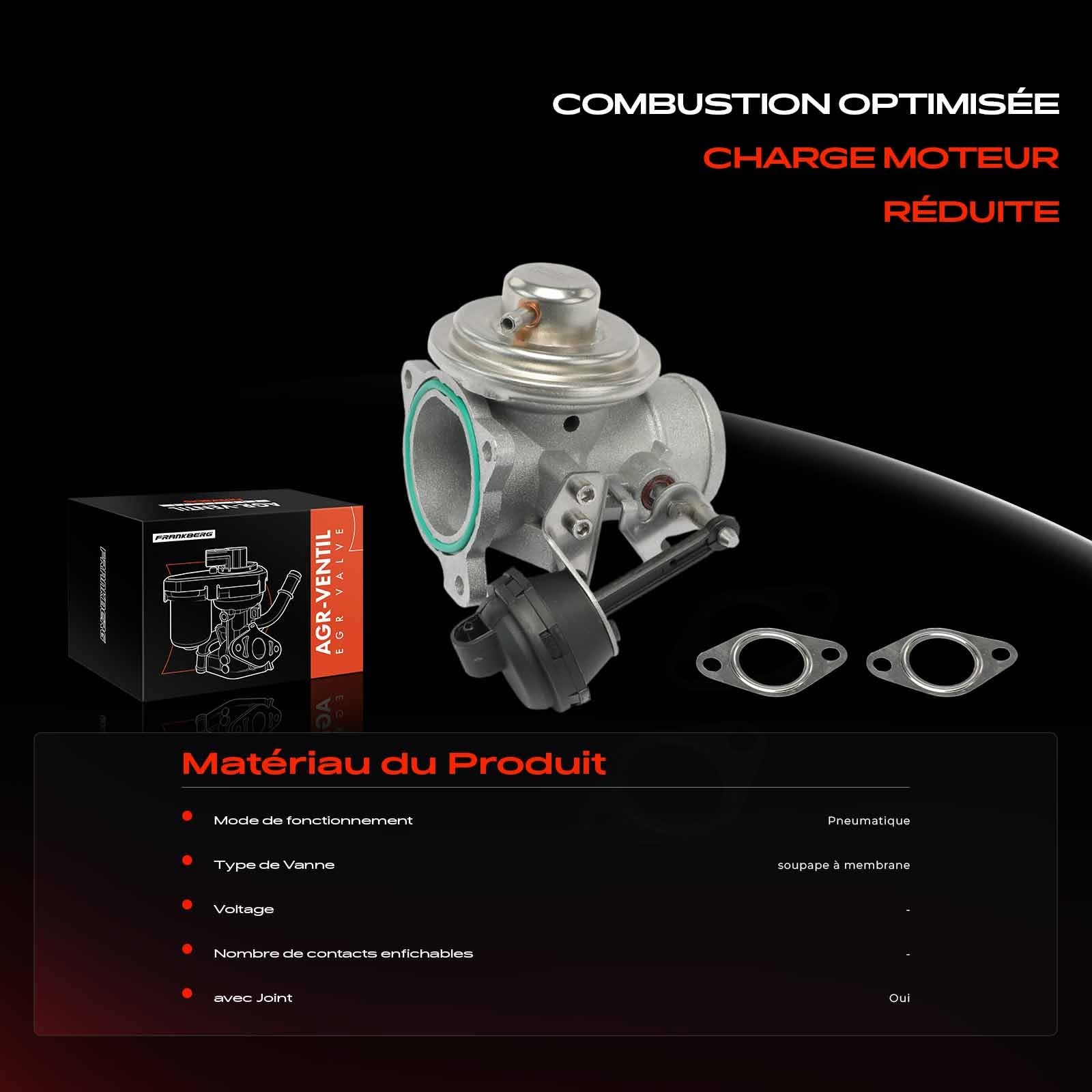 Frankberg Vanne EGR pour le recyclage des gaz d'échappement diesel
