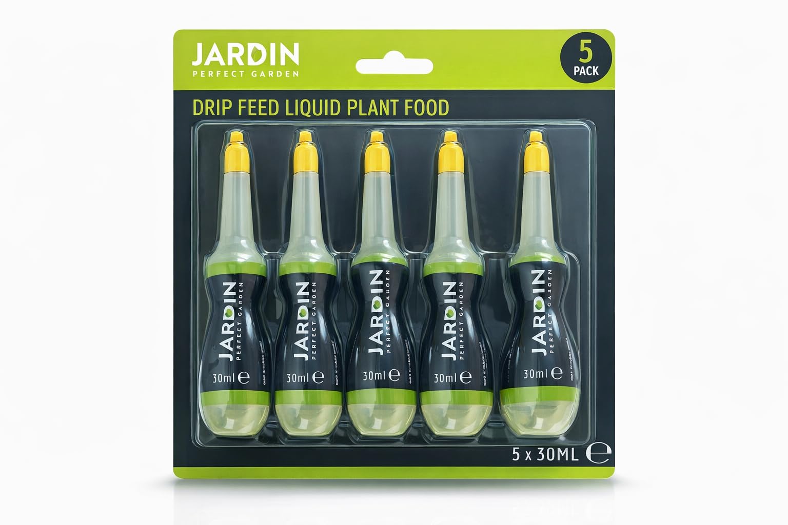 Plant Drip‑Feed Liquid Fertiliser – 5 Pack (5×30ml) – Slow‑Release Feed for Houseplants & Flowers