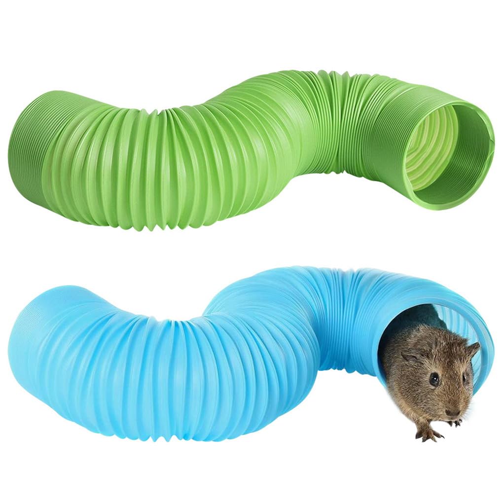 Tunnel Pieghevole Per Conigli HUOGEE - A 3 Vie, Per Animali Domestici, Con Giocattolo - Foto 6