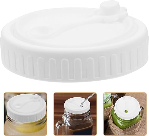 Miniatura 3 de Hemoton Tapa de frasco de boca ancha, accesorio para frascos de bebidas, tapas de fugas para boca ancha