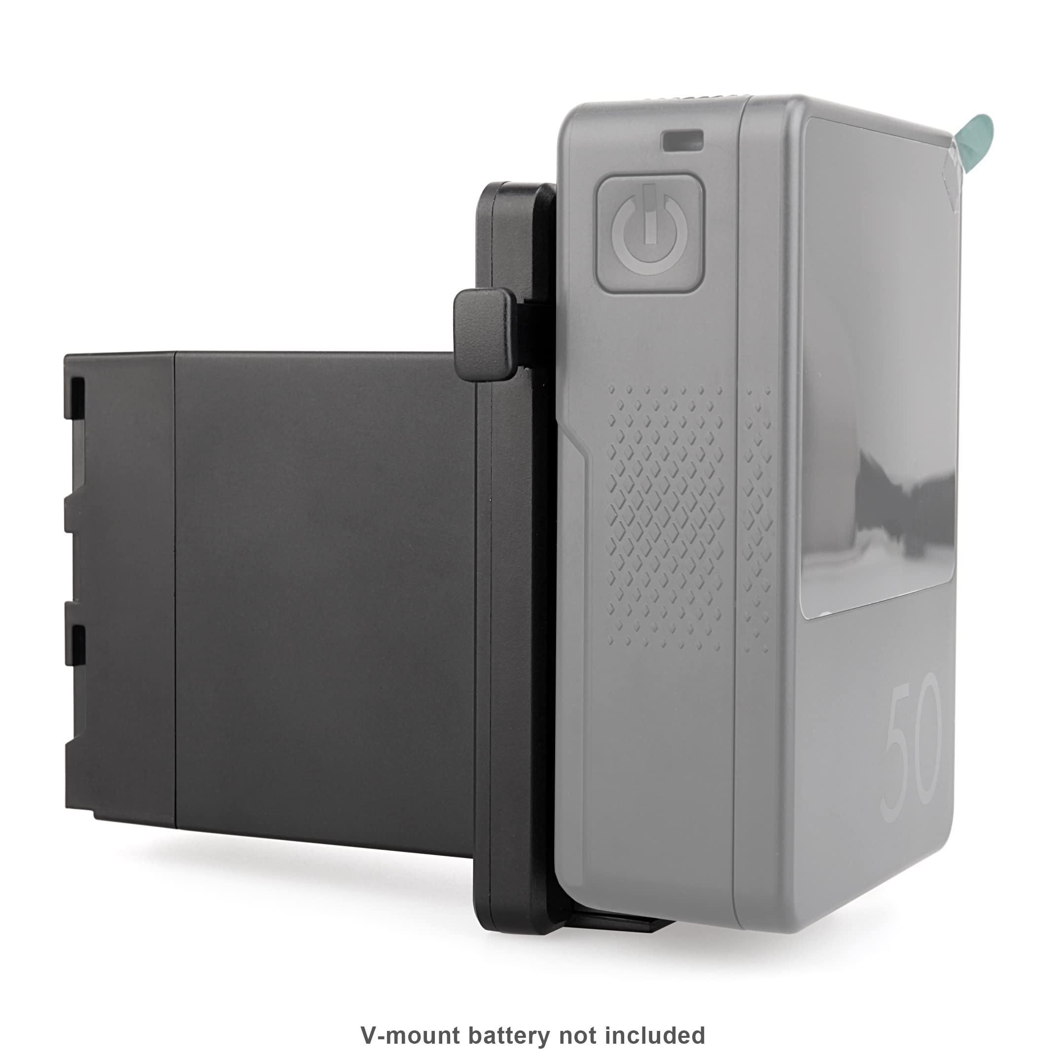 Batterie entièrement décodée V-Mount vers plaque adaptateur de conversion de batterie factice série NP-F. Utilisé pour fournir une alimentation plus longue pour les caméscopes Sony série