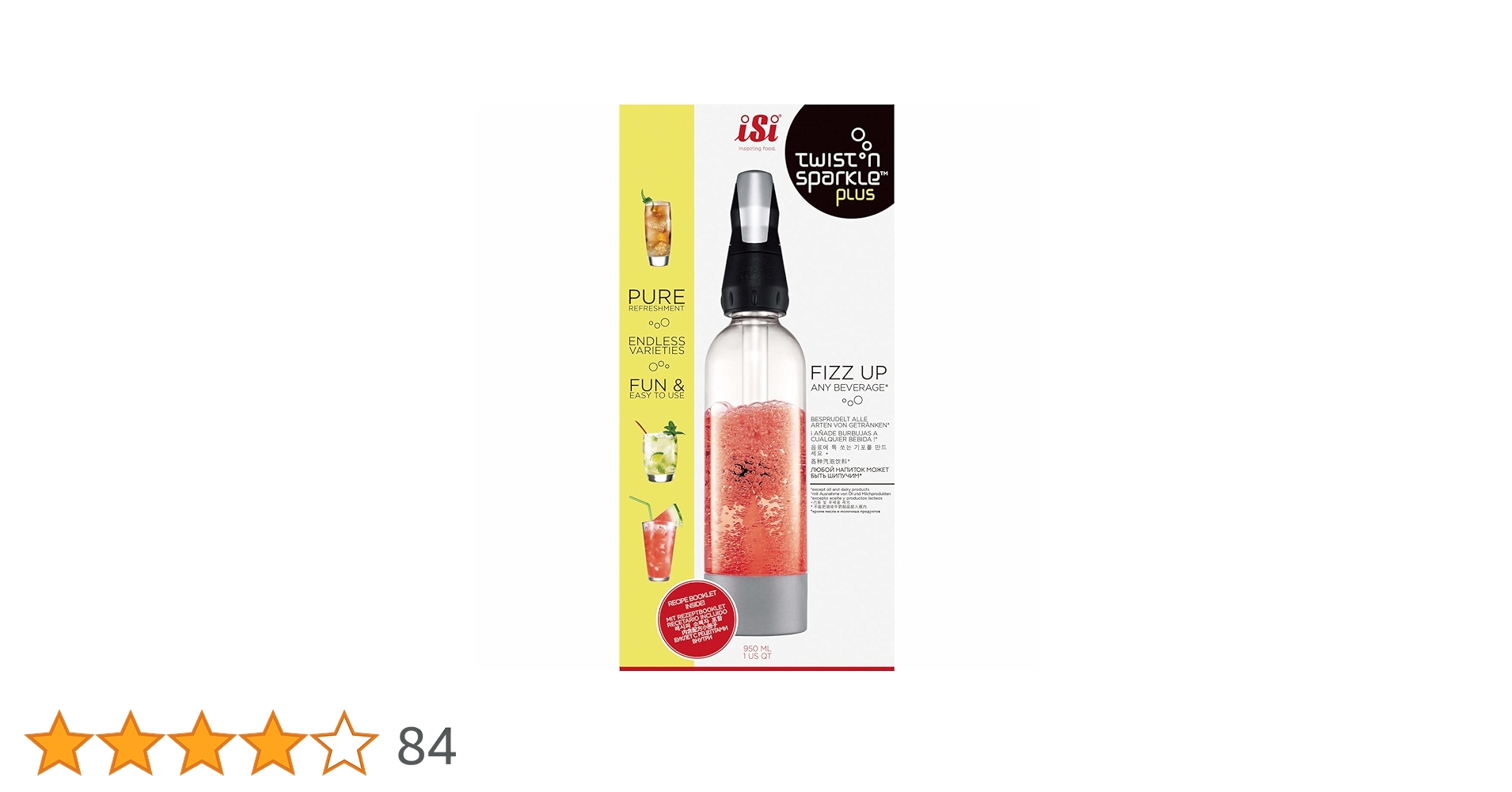 グリーンハウス　ツイスパソーダ　スターターキット　950ml　ソーダマシン Amazon｜グリーンハウス 炭酸水メーカー 水以外にも 950ml