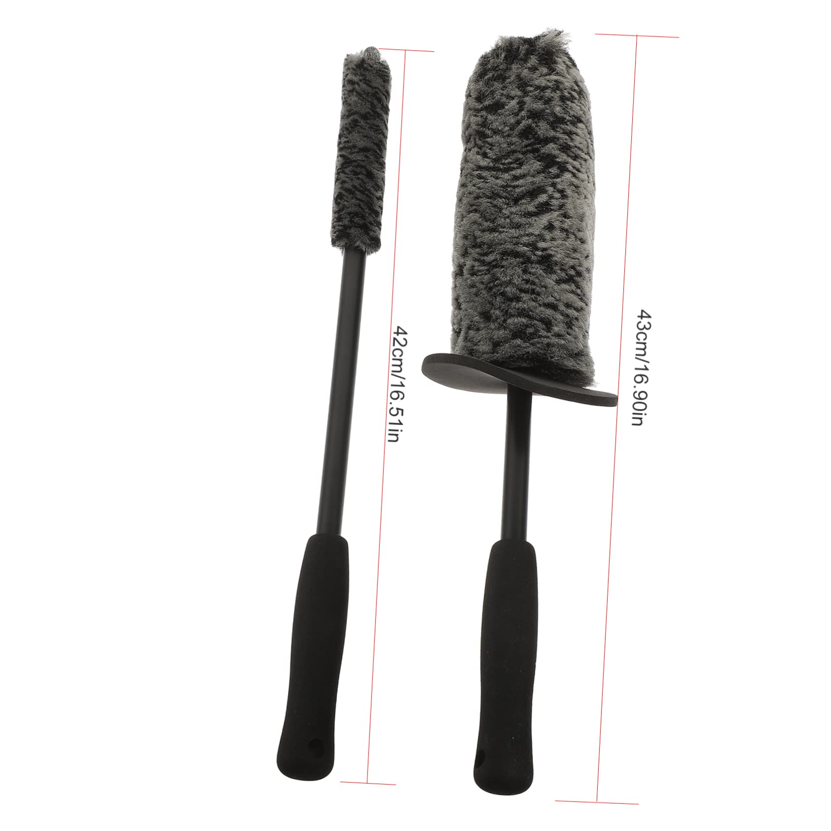 4kawałki Sztuk Szczotek Do Czyszczenia Kół Samochodowych z Długim Uchwytem Szczotki Do Felg i Trudno Dostępnych Miejsc Ergonomiczny Design Lekka i Praktyczna Konstrukcja