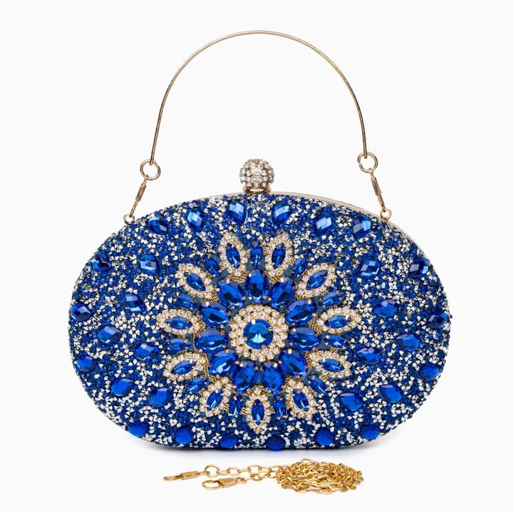 Image of Verano Hill Colette Diamond Clutch Bag for Women - Elegant Vegan Leather Evening Purse for Weddings, Parties & Proms