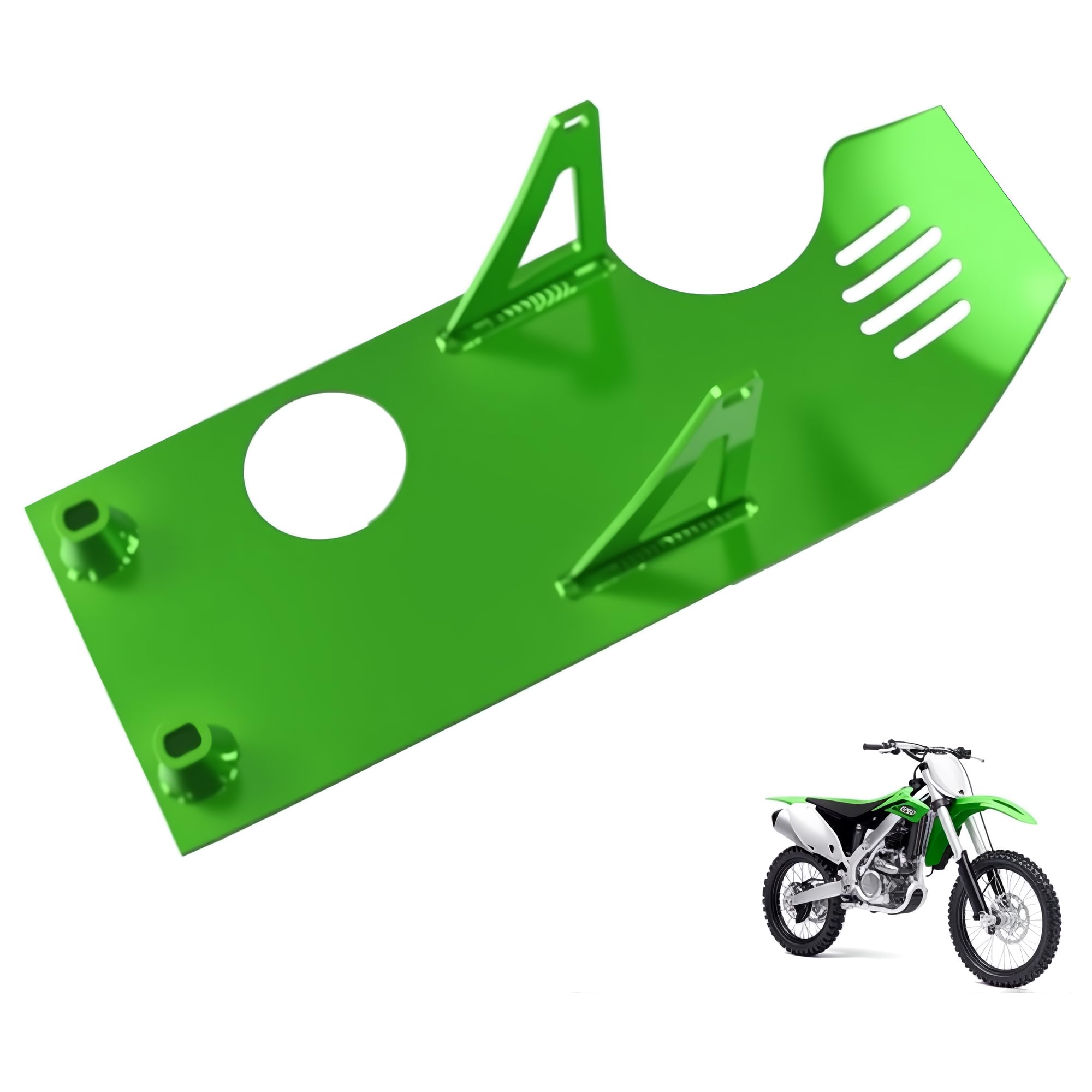 Aluminum Foot Start Engine Skid Plate for CRF50 XR50 CXF50 Green