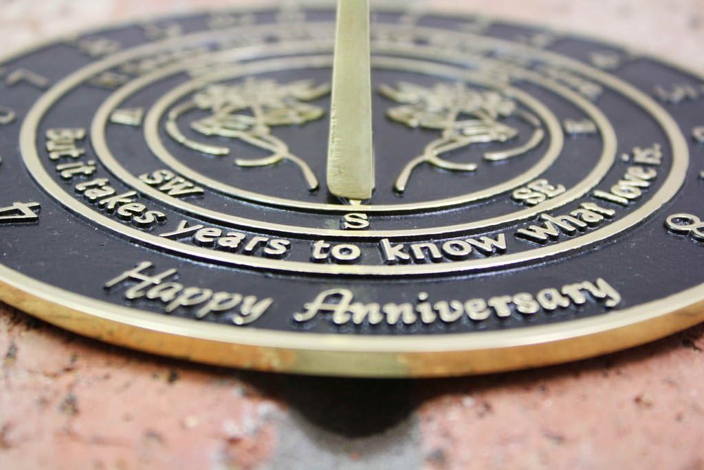 NauticalMart Sundial Clock Wedding Anniversary Sundial Gift Collectible Antique
