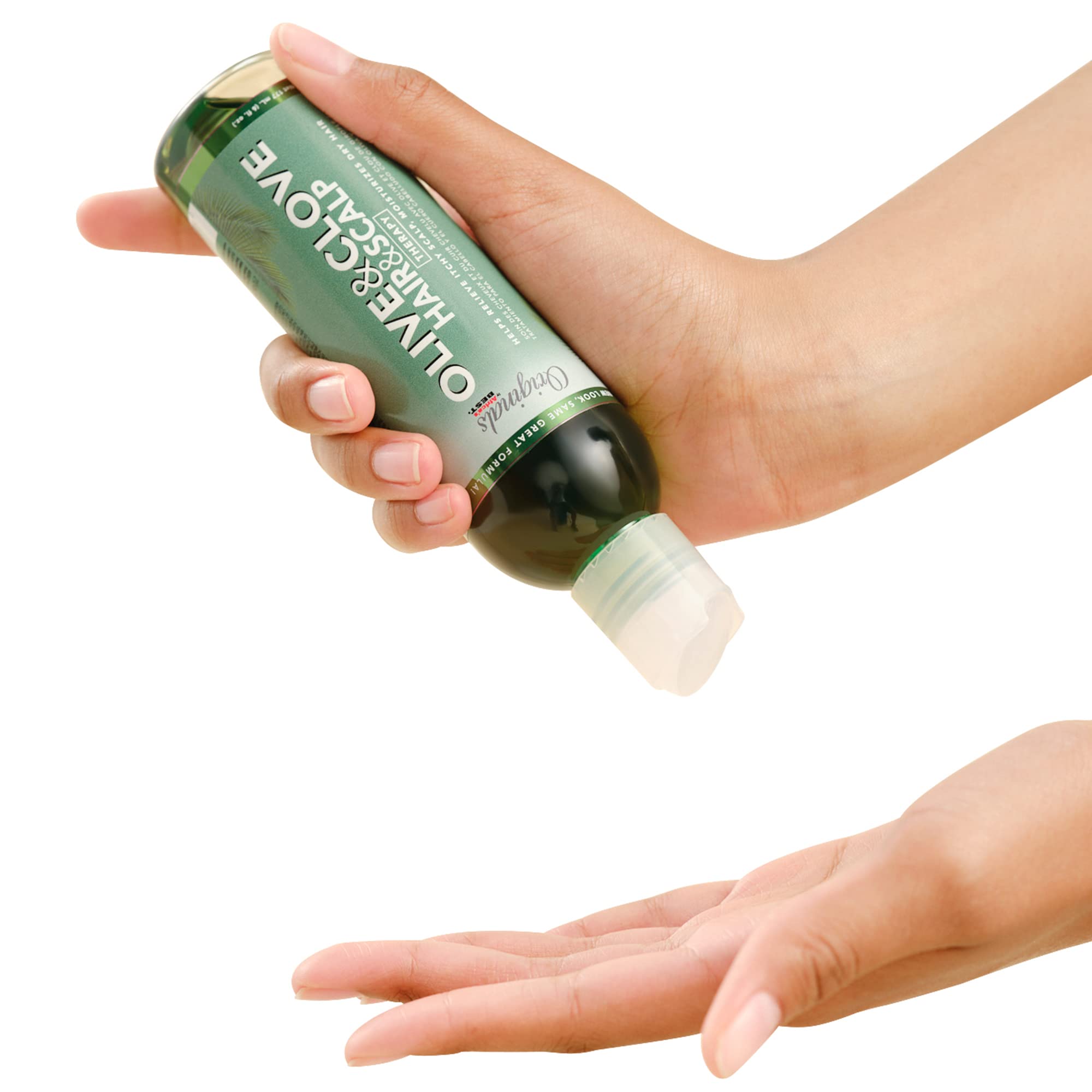 Terapia de aceite de oliva y clavo, tratamiento natural que ayuda a reparar el cabello seco, débil o quebradizo, sequedad del cuero cabelludo, picazón y descamación, 6 onzas 4