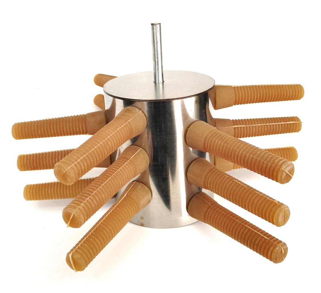 Shovel Chicken Plucker Machine Drill Attachment Stainless Steel Chicken Plucker Machine Yardbird Chicken Plucker Chicken Plucker Fingers (Stainless Steel)