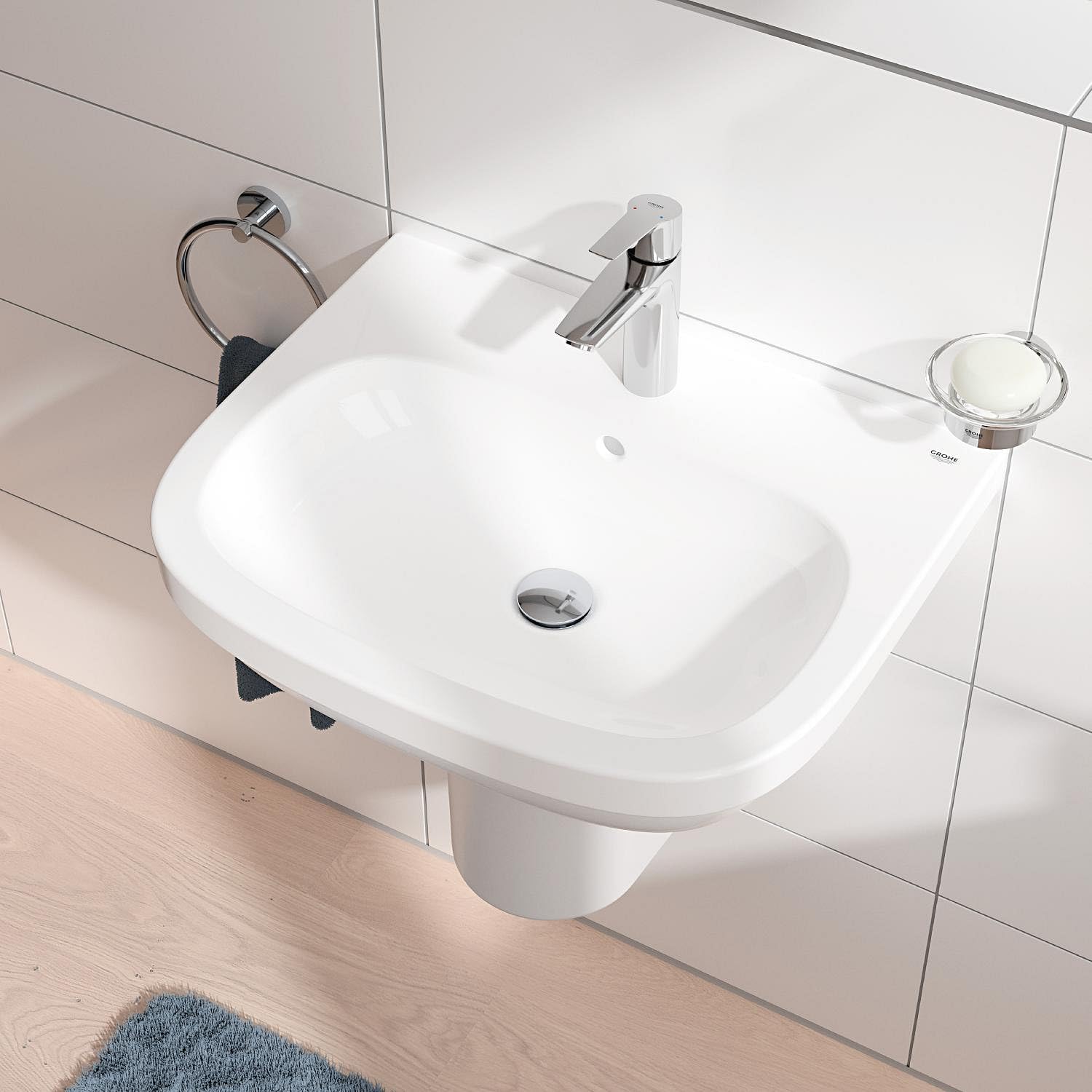 GROHE Robinet de salle de bain, Chromé, Pour le lavabo Taille M