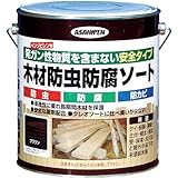 アサヒペン 木材防虫防腐ソート 2.5L ブラウン