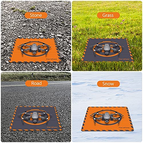 50cm(20") Drone Landing Pad con Bolsa de Almacenamiento, Universal Plegable Portátil Alfombrilla de Aterrizaje para DJI Mini 3 Pro, Mavic Mini 2/Air 2/Air 2S/Holy Stone/DJI FPV Drone,