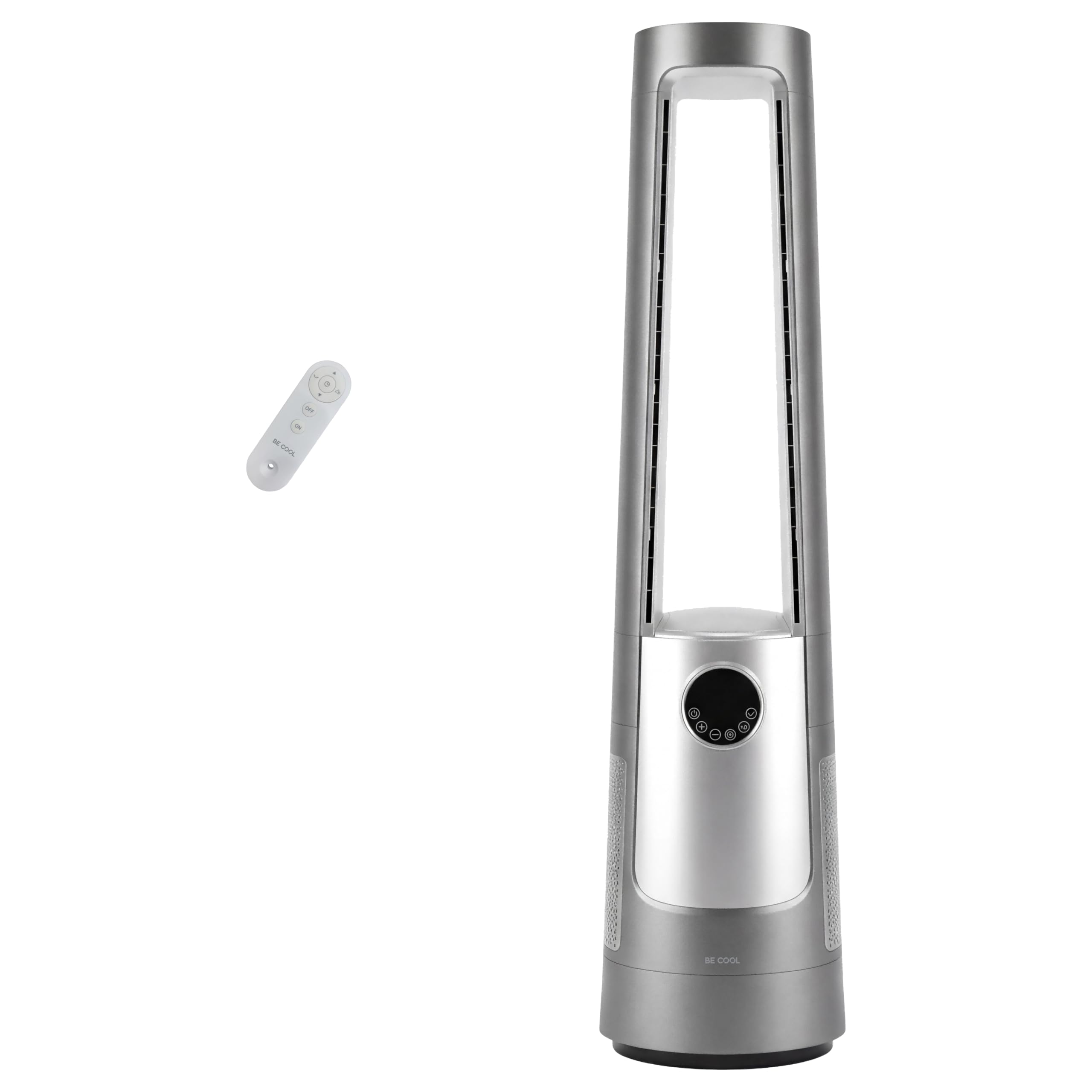 Ventilateur tour BE COOL AuraSilk avec purificateur d'air HEPA H13 sans pale
