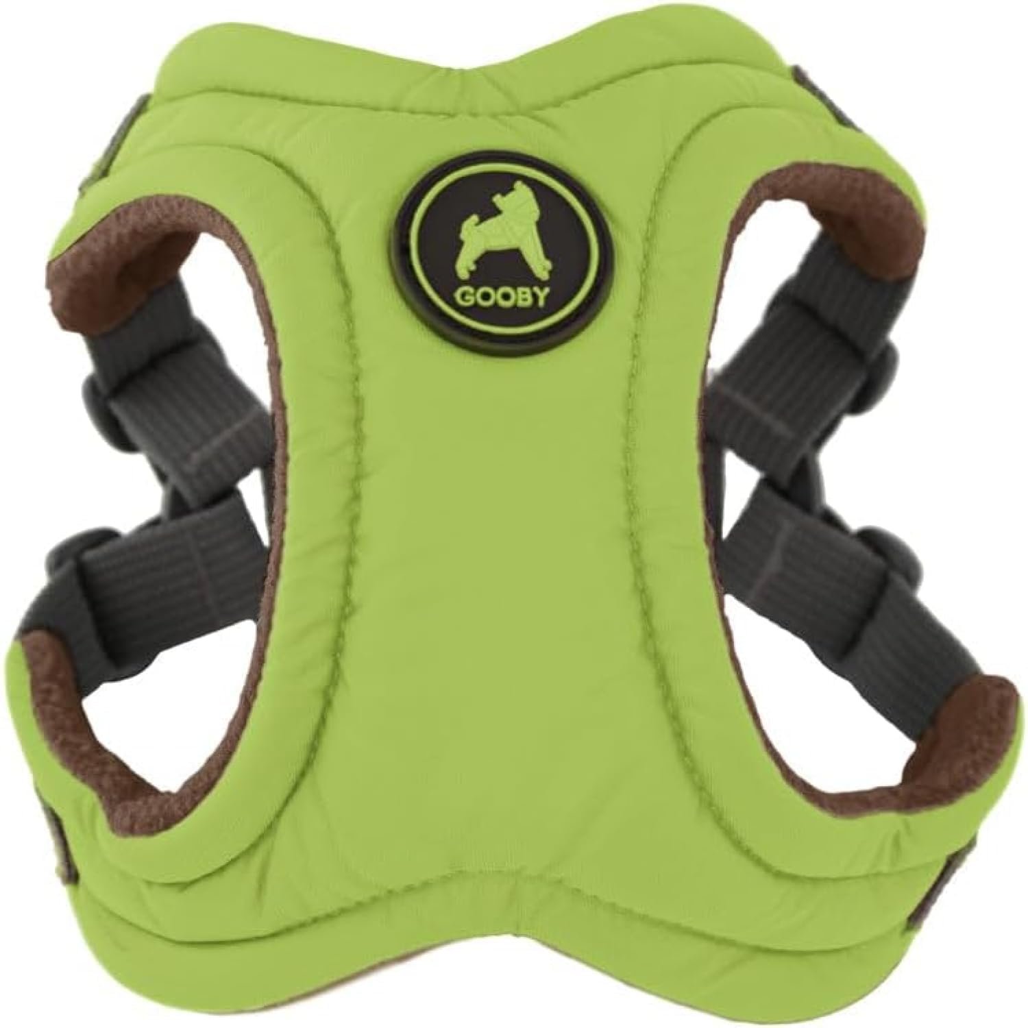 Gooby Escape Free Memory Foam Harness in Green