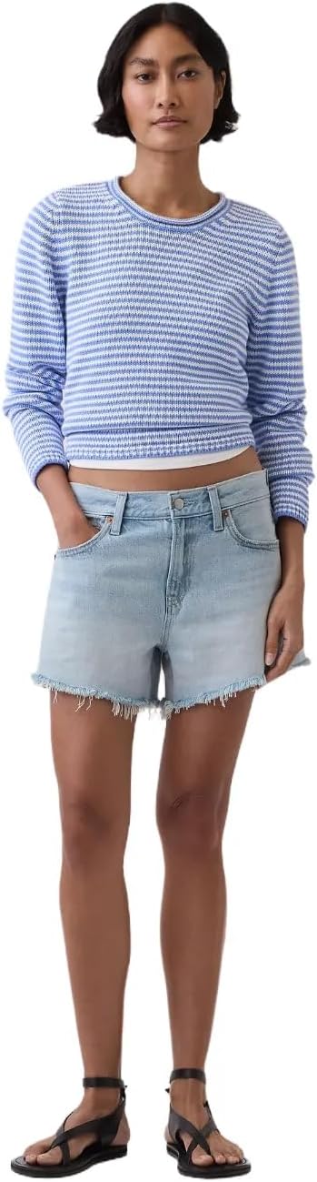 Gap Women's Relaxed Cut-Off Hem Denim Short
