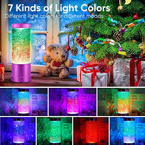 Lava Lamp,Night Light For Adults And Kids,Rainbow Glitter Lamps With Automatic Color Changing,Mood Lamp For Home Bedroom Office Desktop Decoration,Desk Lamp For Birthday Halloween Christmas Gifts #TOP2