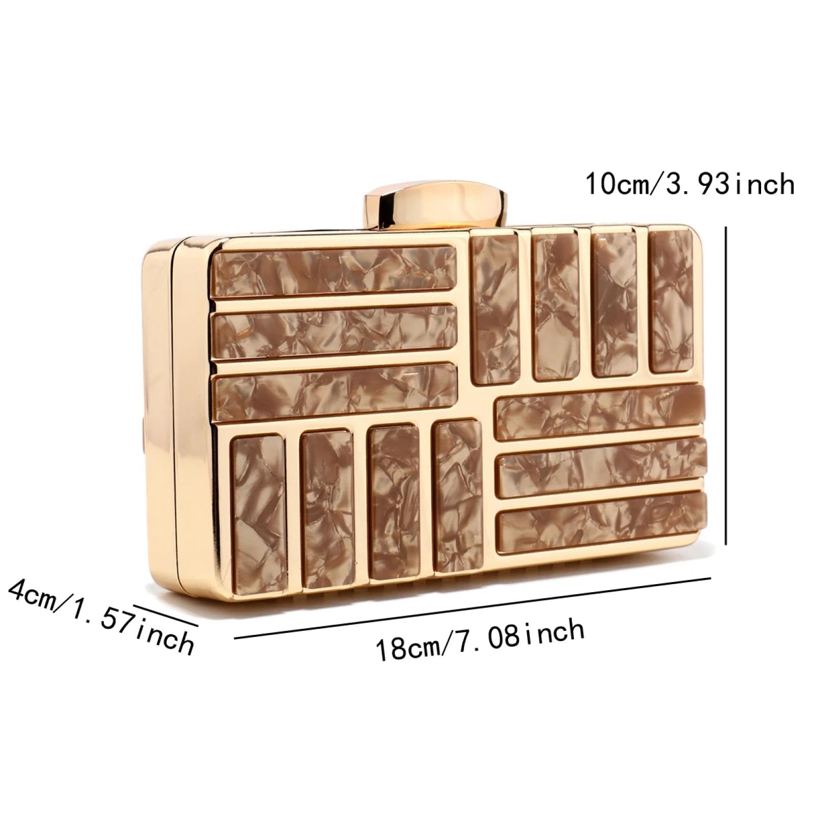 Abendtasche Damen Clutch Acryl Frauen Clutch Abend Taschen Klappe Hollow Out Glitter Handtaschen Metall Kette Party Hochzeit Braut