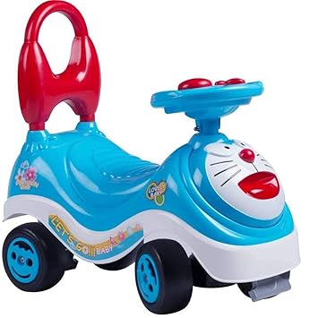 Brinzza Baby Suitable Magic Car/Swing Car with Music Ride On Push Rider, Children Girls & Boys for Kids,1Years and up, Pack of 1 (Blue - Doraemon Rider)