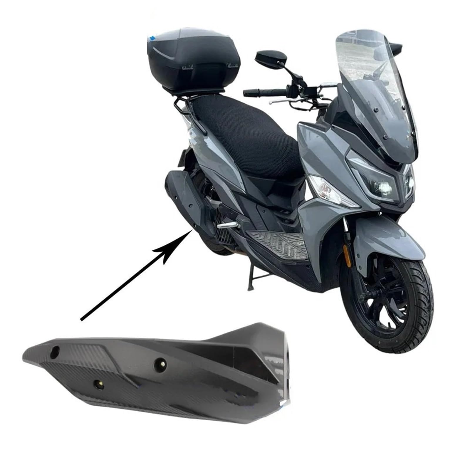 Deflectores de Calor para Escape Cubierta de Escape para Motocicleta Sym Jet 14 125/50/200, antiescaldaduras y protección térmica. Motocicleta Tubo Protector