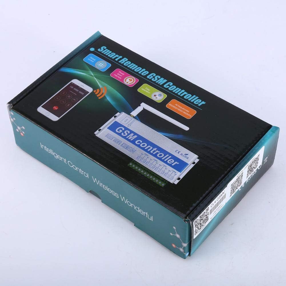 Ejoyous Télécommande sans Fil GSM SMS Contrôle des appels Système de sécurité à Domicile CL4-GSM Appareils électroménagers Télécommande avec contrôleur et antenne EU
