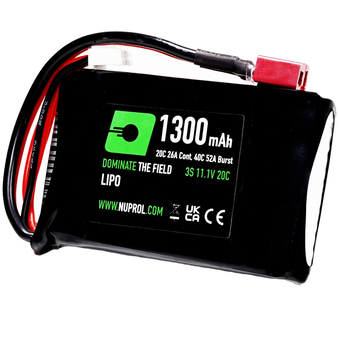 NUPROL Power - 11.1v LiPo 1300mAh 3S Deans [Rate 20C @ 26A] [Burst 40C @ 52A] - PEQ15 Micro