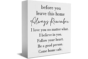 Rustic Inspirational Decorative Signs with Sayings: "Always Remember You are Braver Than You Think"