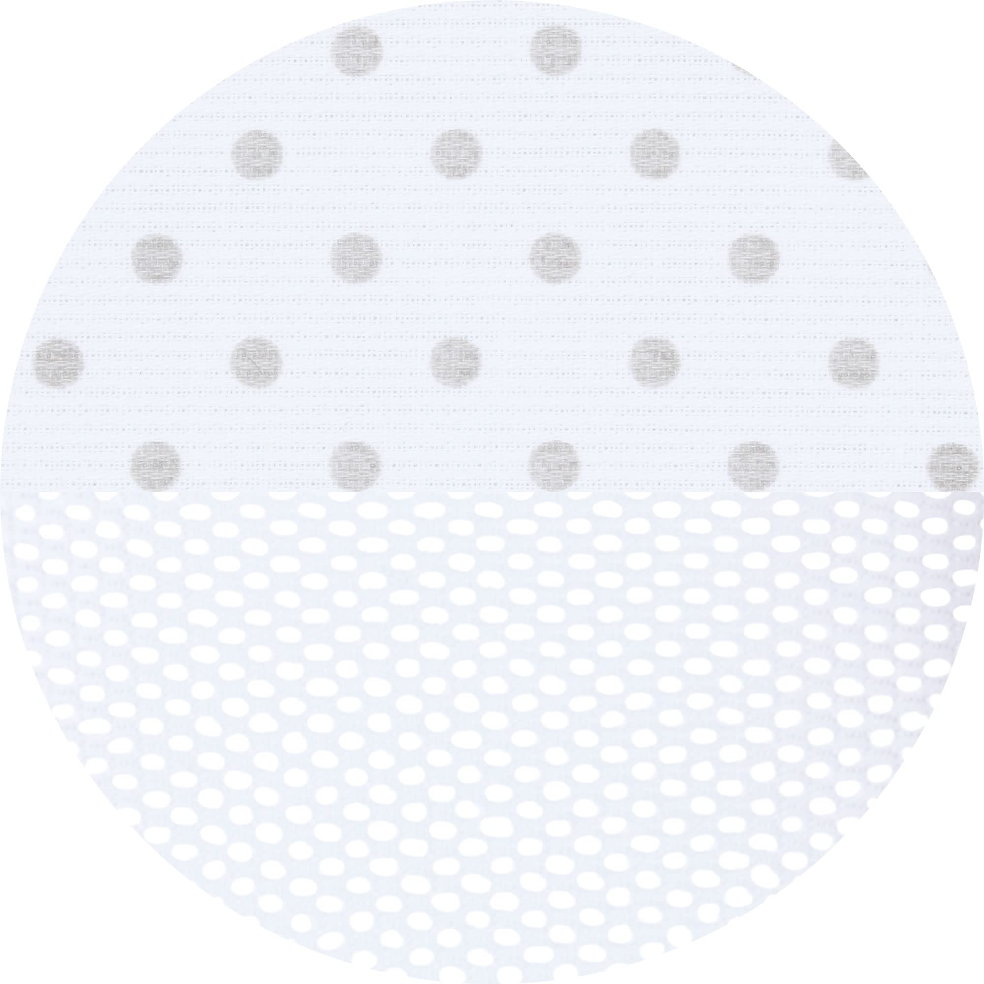 babybay Paracolpi a rete per modello Boxspring XXL, bianco a pois grigio perla