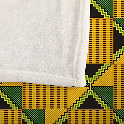 Mugod Geometric Throw Blanket African Kente Print Traditional Fabric From Ghana Ethnic Seamless Pattern Decorative Soft Warm Cozy Flannel Plush Throws Blankets For Baby Toddler Dog Cat 30 X 40 Inch #TOP6